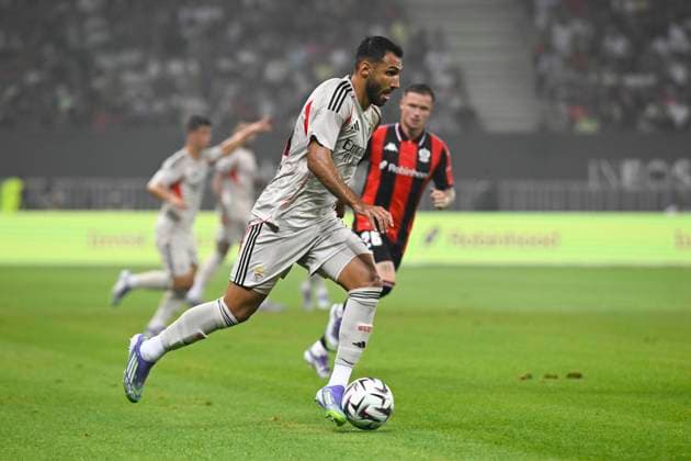 FOOTBALL : OGC Nice VS SL Benfica - Champions League - 06 08 2025 - Allianz Riviera Vangelis Pavlidis (SL Benfica) - First leg of the third qualifying round of the Champions League between OGC Nice and SL Benfica, on 6th August 2025 at the Allianz Riviera in Nice. NiceFrance  Copyright: xWilliamxCannarellax