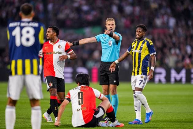 UEFA Champions League: Feyenoord v Fenerbahce SK Rotterdam - Quinten Timber of Feyenoord during the third qualification round 1st leg of The Champions League 2025 2026. The match is set between Feyenoord and Fenerbahce SK at Stadion Feijenoord De Kuip on 6 August 2025 in Rotterdam, The Netherlands. Copyright: xYannickxVerhoevenx