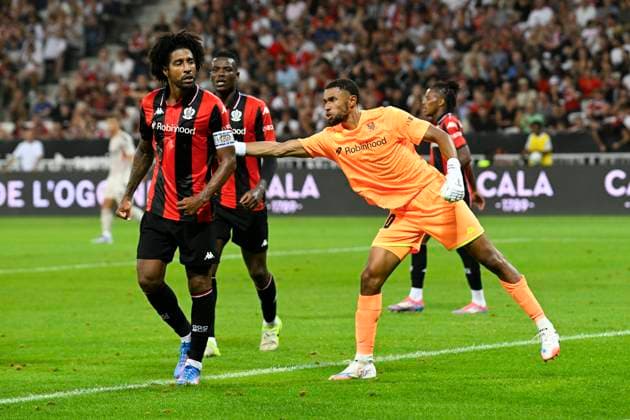 FOOTBALL : OGC Nice VS SL Benfica - Champions League - 06 08 2025 - Allianz Riviera Yehvann Diouf (OGC Nice) - First leg of the third qualifying round of the Champions League between OGC Nice and SL Benfica, on 6th August 2025 at the Allianz Riviera in Nice. NiceFrance  Copyright: xWilliamxCannarellax
