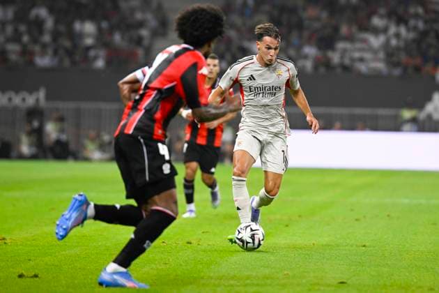 FOOTBALL : OGC Nice VS SL Benfica - Champions League - 06 08 2025 - Allianz Riviera Amar Dedic (SL Benfica) - First leg of the third qualifying round of the Champions League between OGC Nice and SL Benfica, on 6th August 2025 at the Allianz Riviera in Nice. NiceFrance  Copyright: xWilliamxCannarellax