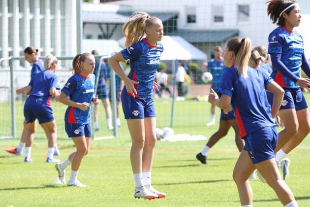 GPFBL Public training of RB Leipzig women, 06 08 25 Rucy Grunenberg 4, RB Leipzig Football, Google Pixel Womens Bundesliga, Season 2025 2026, Public training of RB Leipzig on 06 08 25 at the Abtnaundorf Sports School, Training Campus Copyright: xBEAUTIFULxSPORTS JanxKaeferx
