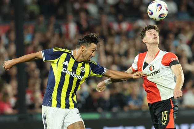 during the match Feyenoord Fenerbahce at the Kuip Stadium for the third qualifying round champions league season 2025 2026 in Rotterdam, Netherlands on 6 august 2025, photo by Peter Lous EYE4images DeFodi Images
