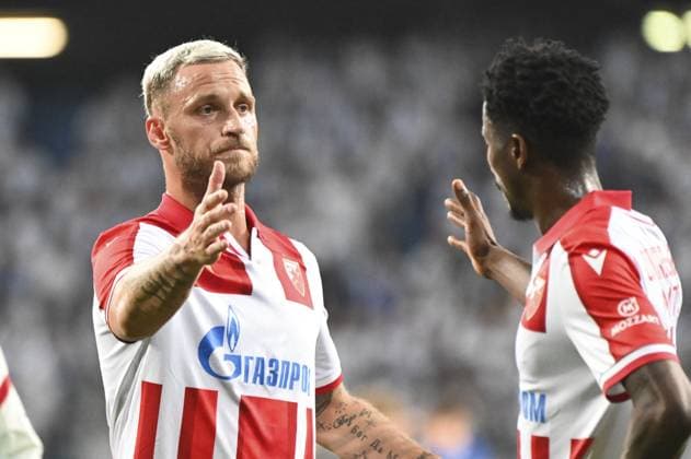 CALCIO - UEFA Champions League - Lech Poznan vs Crvena Zvezda during match of the third qualifying round of the UEFA Champions League between Lech Poznan vs Crvena Zvezda, Poland, on August 6 2025 Poznan Poland  Copyright: xIPAxSport ABACAx