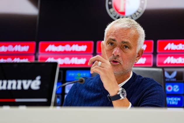 UEFA Champions League: Feyenoord v Fenerbahce SK Rotterdam - Fenerbahce coach Jose Mourinho during the third qualification round 1st leg of The Champions League 2025 2026. The match is set between Feyenoord and Fenerbahce SK at Stadion Feijenoord De Kuip on 6 August 2025 in Rotterdam, The Netherlands. Copyright: xYannickxVerhoevenx
