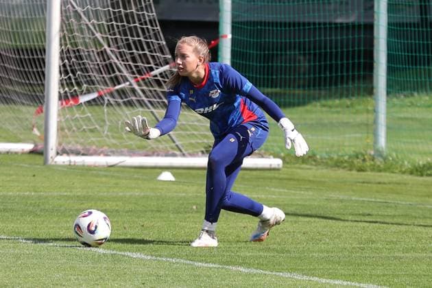 GPFBL Public training of RB Leipzig Women, 06 08 25 Goalkeeper Maja Spilenberg 29, RB Leipzig Soccer, Google Pixel Women Bundesliga, Season 2025 2026, Public training of RB Leipzig on 06 08 25 at the Abtnaundorf Sports School, Training Campus Copyright: xBEAUTIFULxSPORTS JanxKaeferx
