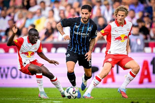 Salzburg v Club Brugge - UEFA Champions League SALZBURG, AUSTRIA - AUGUST 06 : Reis Ludovit midfielder of Club Brugge during the UEFA Champions League 2025 26 third qualifying round first leg between Salzburg and Club Brugge on August 6, 2025 in Salzburg, Austria, 06 08 2025  Copyright: xTomasxSiskx