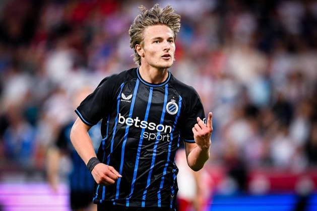 Salzburg v Club Brugge - UEFA Champions League SALZBURG, AUSTRIA - AUGUST 06 : Vermant Romeo forward of Club Brugge celebrates after scoring a goal to make it 0-1 during the UEFA Champions League 2025 26 third qualifying round first leg between Salzburg and Club Brugge on August 6, 2025 in Salzburg, Austria, 06 08 2025  Copyright: xTomasxSiskx