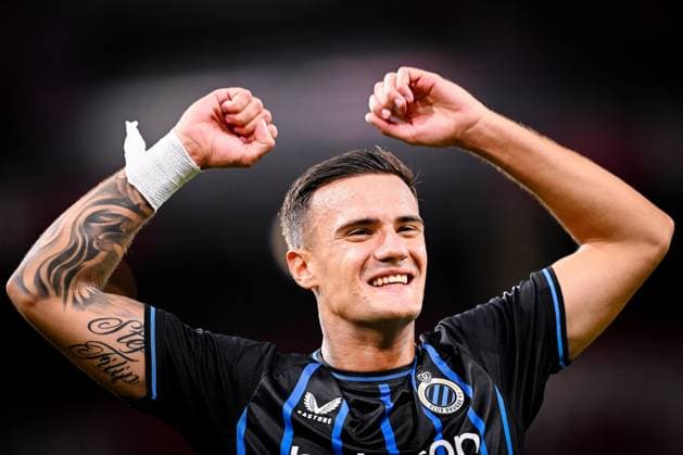 Salzburg v Club Brugge - UEFA Champions League SALZBURG, AUSTRIA - AUGUST 06 : Stankovic Aleksandar midfielder of Club Brugge after winning the UEFA Champions League 2025 26 third qualifying round first leg between Salzburg and Club Brugge on August 6, 2025 in Salzburg, Austria, 06 08 2025  Copyright: xTomasxSiskx