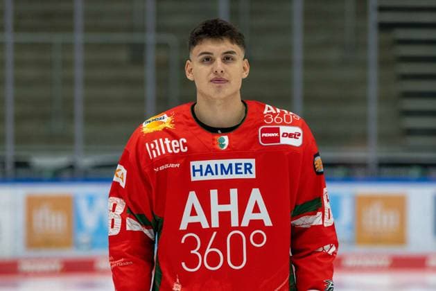 Fabrizio Pilu 68 Augsburger Panther , team and portrait pictures, Augsburger Panther, season 2025 2026, ice hockey, Penny DEL, 06 08 2025 Augsburg Bavaria Germany Copyright: xkolbert-press ChristianxKolbertx