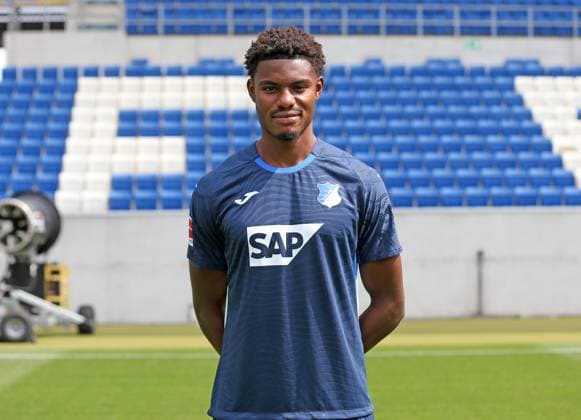 Kelven Frees TSG 1899 Hoffenheim TSG 1899 Hoffenheim Porträttermin 2025 2026 Sinsheim, GER, 06 08 2025 ,Soccer 3 Liga 2025 2026
