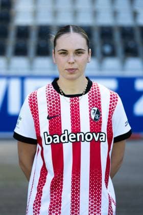SC Freiburg Women, Media Day, 07 08 2025 Julia Stierli SC Freiburg, 5 SC Freiburg Women, Media Day, Dreisamstadion, 07 08 2025 DFB DFL REGULATIONS PROHIBIT ANY USE OF PHOTOGRAPHS AS IMAGE SEQUENCES AND OR QUASI VIDEO Copyright: xBEAUTIFULxSPORTS Boscox