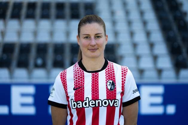 SC Freiburg Women, Media Day, 07 08 2025 Julia Stierli SC Freiburg, 5 SC Freiburg Women, Media Day, Dreisamstadion, 07 08 2025 DFB DFL REGULATIONS PROHIBIT ANY USE OF PHOTOGRAPHS AS IMAGE SEQUENCES AND OR QUASI VIDEO Copyright: xBEAUTIFULxSPORTS Boscox