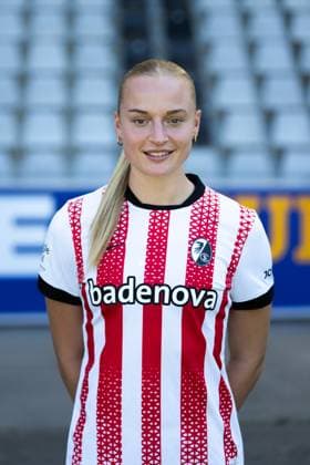 SC Freiburg Women, Media Day, 07 08 2025 Tessa Blumenberg SC Freiburg, 7 SC Freiburg Women, Media Day, Dreisamstadion, 07 08 2025 DFB DFL REGULATIONS PROHIBIT ANY USE OF PHOTOGRAPHS AS IMAGE SEQUENCES AND OR QUASI VIDEO Copyright: xBEAUTIFULxSPORTS Boscox