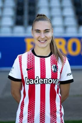 SC Freiburg Women, Media Day, 07 08 2025 Alena Bienz SC Freiburg, 8 SC Freiburg Women, Media Day, Dreisamstadion, 07 08 2025 DFB DFL REGULATIONS PROHIBIT ANY USE OF PHOTOGRAPHS AS IMAGE SEQUENCES AND OR QUASI VIDEO Copyright: xBEAUTIFULxSPORTS Boscox