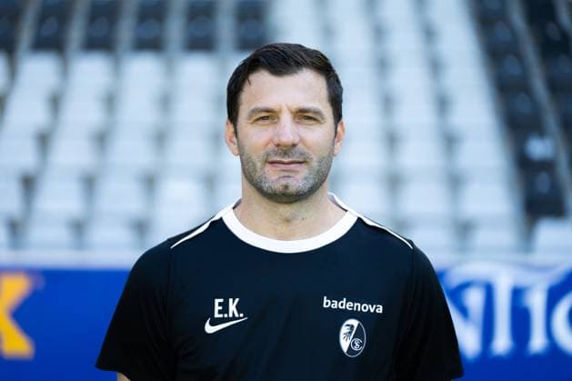 SC Freiburg Women, Media Day, 07 08 2025 Edmond Kapllani SC Freiburg, Coach SC Freiburg Women, Media Day, Dreisamstadion, 07 08 2025 DFB DFL REGULATIONS PROHIBIT ANY USE OF PHOTOGRAPHS AS IMAGE SEQUENCES AND OR QUASI VIDEO Copyright: xBEAUTIFULxSPORTS Boscox