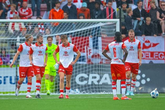 Europa League qualification round 3 in football 2025 Fredrikstad FC Midtjylland Fredrikstad 20250807 Fredrikstads goalkeeper Martin Borshiem in the Europa League qualification round 3 in football between Fredrikstad and FC Midtjylland at Fredrikstad Stadium Photo Thomas Andersen NTB Fredrikstad Norway EDITORIAL USE ONLY RESTRICTED USE FOR BETTING COMPANIES  Copyright: xThomasxAndersenx xNTBx