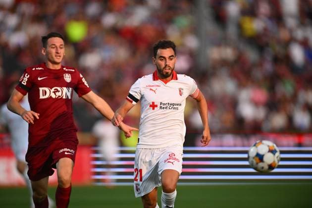 CFR Cluj - FC Braga, UEFA Europa League Ricardo Horta of SC Braga in action during the UEFA Europa League third qualifying round - first leg game between CFR Cluj and SC Braga, in Cluj Napoca, thursday, August 07, 2025. Alex Nicodim Imago Images Copyright: xAlexxNicodimx