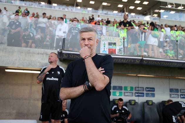 LARNAKA 07.08.2025 PIERWSZY MECZ III RUNDA ELIMINACYJNA LIGA EUROPY SEZON 2025 26: AEK LARNAKA - LEGIA WARSZAWA --- UEFA EUROPA LEAGUE THIRD QUALIFYING ROUND FIRST MATCH: AEK LARNACA - LEGIA WARSAW EDWARD IORDANESCU FOT. PIOTR KUCZA FOTOPYK NEWSPIX.PL --- newspix.pl POLAND OUT! 