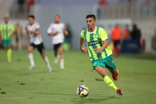 LARNAKA 07.08.2025 PIERWSZY MECZ III RUNDA ELIMINACYJNA LIGA EUROPY SEZON 2025 26: AEK LARNAKA - LEGIA WARSZAWA --- UEFA EUROPA LEAGUE THIRD QUALIFYING ROUND FIRST MATCH: AEK LARNACA - LEGIA WARSAW PERE PONS FOT. PIOTR KUCZA FOTOPYK NEWSPIX.PL --- newspix.pl POLAND OUT! 