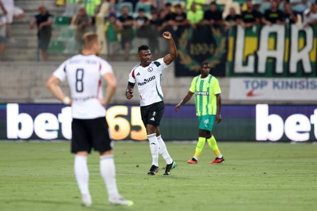 LARNAKA 07.08.2025 PIERWSZY MECZ III RUNDA ELIMINACYJNA LIGA EUROPY SEZON 2025 26: AEK LARNAKA - LEGIA WARSZAWA --- UEFA EUROPA LEAGUE THIRD QUALIFYING ROUND FIRST MATCH: AEK LARNACA - LEGIA WARSAW JEAN-PIERRE NSAME FOT. PIOTR KUCZA FOTOPYK NEWSPIX.PL --- newspix.pl POLAND OUT! 
