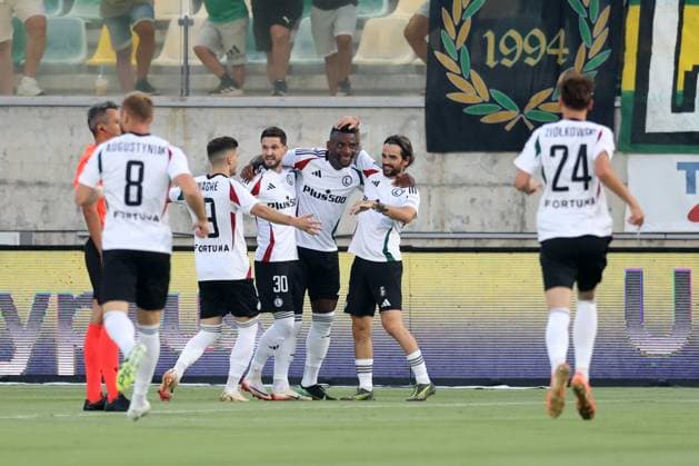 LARNAKA 07.08.2025 PIERWSZY MECZ III RUNDA ELIMINACYJNA LIGA EUROPY SEZON 2025 26: AEK LARNAKA - LEGIA WARSZAWA --- UEFA EUROPA LEAGUE THIRD QUALIFYING ROUND FIRST MATCH: AEK LARNACA - LEGIA WARSAW RUBEN VINAGRE PETAR STOJANOVIC JEAN-PIERRE NSAME CLAUDE GONCALVES FOT. PIOTR KUCZA FOTOPYK NEWSPIX.PL --- newspix.pl POLAND OUT! 