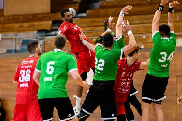 Bietigheim HBL 25 26 Test match SG BBM Bietigheim HC Oppenweiler Backnang Djibril M™Bengue Bietigheim Bietigheim Bissingen Halle am Viadukt Baden Württemberg Germany