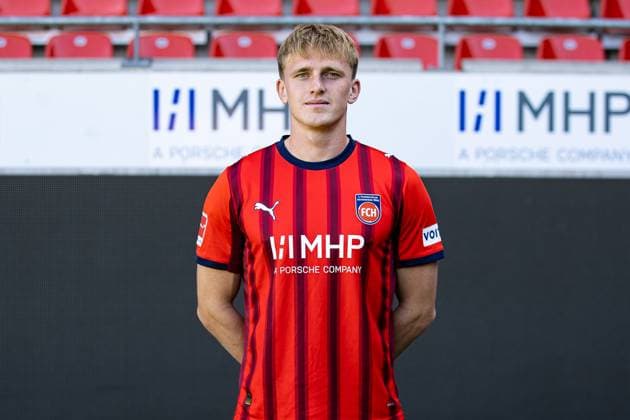 Mikkel Kaufmann FC Heidenheim, 29 GER, FC Heidenheim 1846, Football, 1 Bundesliga, Portraettermin 2025 2026, 07 08 2025, DFB DFL regulations prohibit any use of photographs as image sequences GER, FC Heidenheim 1846, Football, 1 Bundesliga, Portraettermin 2025 2026, 07 08 2025 Heidenheim Copyright: xEibner-Pressefoto RogerxBuerkex EP_RBE