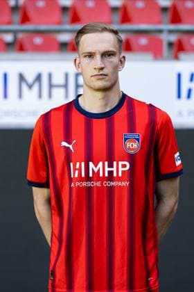 Maximilian Breunig FC Heidenheim, 14 GER, FC Heidenheim 1846, Football, 1 Bundesliga, Portraettermin 2025 2026, 07 08 2025, DFB DFL regulations prohibit any use of photographs as image sequences GER, FC Heidenheim 1846, Football, 1 Bundesliga, Portraettermin 2025 2026, 07 08 2025 Heidenheim Copyright: xEibner-Pressefoto RogerxBuerkex EP_RBE
