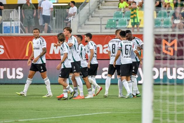 2025.08.07 Larnaka, Cypr pilka nozna Liga Europy kwalifikacje sezon 2025 2026 AEK Larnaka - Legia Warszawa N z Steve Kapuadi Jean-Pierre Nsame Foto Wojciech Dobrzynski PressFocus PressFocus 2025.08.07 Larnaca, Cyprus Europa League second qualifying round season 2025 2026 AEK Larnaca - Legia Warsaw Credit: Wojciech Dobrzynski PressFocus PressFocus NEWSPIX.PL --- newspix.pl POLAND OUT! 