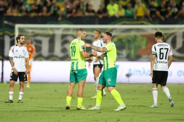 LARNAKA 07.08.2025 PIERWSZY MECZ III RUNDA ELIMINACYJNA LIGA EUROPY SEZON 2025 26: AEK LARNAKA - LEGIA WARSZAWA --- UEFA EUROPA LEAGUE THIRD QUALIFYING ROUND FIRST MATCH: AEK LARNACA - LEGIA WARSAW KAROL ANGIELSKI ANGEL GARCIA FOT. PIOTR KUCZA FOTOPYK NEWSPIX.PL --- newspix.pl POLAND OUT! 