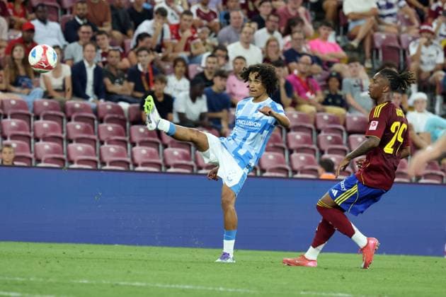 FOOTBALL : Geneve Vs Utrecht - Europa league 2025-2026 - stade de Geneve- 07 08 2025 Gjivai Zechiel FC Utrecht Geneve  Copyright: xStÃ phanexPILLAUDx