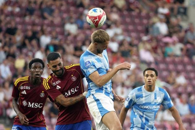 GENEVE, 07-08-2025, Stade Geneve, UEFA Europa League Qualifier season 2025 2026 between FC Servette and FC Utrecht. David Min FC Utrecht Geneve - Utrecht  x30417999x Copyright: