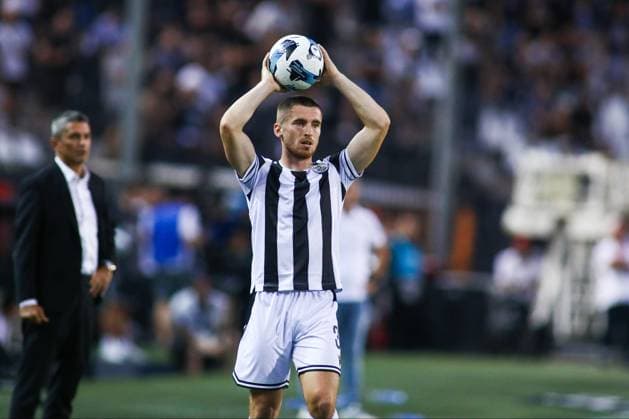 August 7, 2025, Thessaloniki, Greece: PAOK s Jonjoe Kenny in action during a Europa League 3rd Qualifying Round game between PAOK FC and Wolfsberger AC. Thessaloniki Greece - ZUMAp191 0829611268st Copyright: xGiannisxPapanikosx