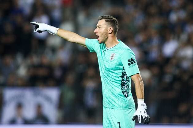August 7, 2025, Thessaloniki, Greece: PAOK s goalkeeper Jiri Pavlenka during a Europa League 3rd Qualifying Round game between PAOK FC and Wolfsberger AC. Thessaloniki Greece - ZUMAp191 0829611826st Copyright: xGiannisxPapanikosx
