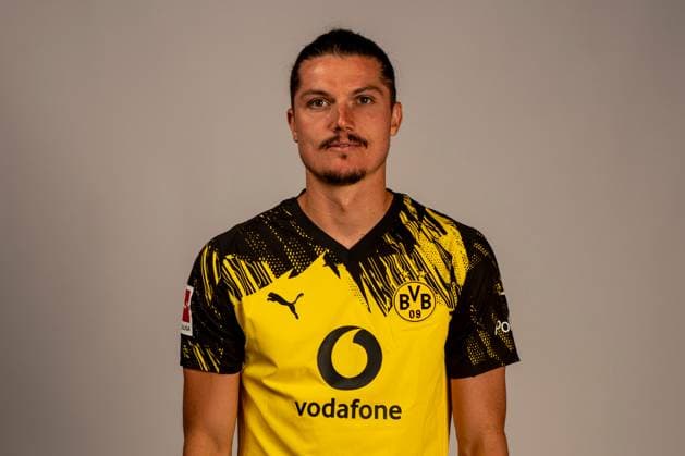 Borussia Dortmund 1 BL, portrait date 2025 2026 Borussia Dortmund 1 BL, portrait date 2025 2026 Marcel Sabitzer Borussia Dortmund 1 BL, portrait date 2025 2026 Photo Borussia Dortmund Hendrik Deckers via Revierfoto Dortmund Training ground Hohenbuschei North Rhine-Westphalia Germany Poolfoto Borussia Dortmund Hendrik Deck ,EDITORIAL USE ONLY
