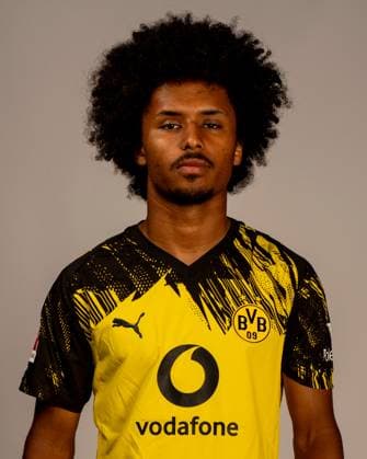Borussia Dortmund 1 BL, portrait date 2025 2026 Borussia Dortmund 1 BL, portrait date 2025 2026 Karim Adeyemi Borussia Dortmund 1 BL, portrait date 2025 2026 Photo Borussia Dortmund Hendrik Deckers via Revierfoto Dortmund Training ground Hohenbuschei North Rhine-Westphalia Germany Poolfoto Borussia Dortmund Hendrik Deck ,EDITORIAL USE ONLY