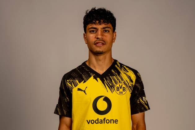 Borussia Dortmund 1 BL, portrait date 2025 2026 Borussia Dortmund 1 BL, portrait date 2025 2026 Ayman Azhil Borussia Dortmund 1 BL, portrait date 2025 2026 Photo Borussia Dortmund Hendrik Deckers via Revierfoto Dortmund Training ground Hohenbuschei North Rhine-Westphalia Germany Poolfoto Borussia Dortmund Hendrik Deck ,EDITORIAL USE ONLY