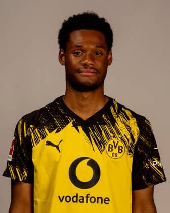 Borussia Dortmund 1 BL, portrait date 2025 2026 Borussia Dortmund 1 BL, portrait date 2025 2026 Julien Duranville Borussia Dortmund 1 BL, portrait date 2025 2026 Photo Borussia Dortmund Hendrik Deckers via Revierfoto Dortmund Training ground Hohenbuschei North Rhine-Westphalia Germany Poolfoto Borussia Dortmund Hendrik Deck ,EDITORIAL USE ONLY