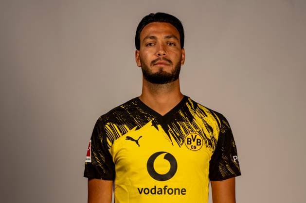 Borussia Dortmund 1 BL, portrait date 2025 2026 Borussia Dortmund 1 BL, portrait date 2025 2026 Ramy Bensebaini Borussia Dortmund 1 BL, portrait date 2025 2026 Photo Borussia Dortmund Hendrik Deckers via Revierfoto Dortmund Training ground Hohenbuschei North Rhine-Westphalia Germany Poolfoto Borussia Dortmund Hendrik Deck ,EDITORIAL USE ONLY