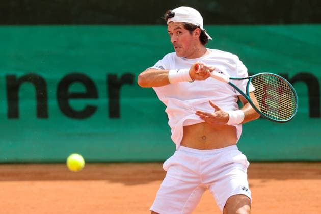 Tennis 1 Bundesliga FTC Palmengarten TC Bredeney 08 08 25, Mena, Facundo ARG Palmengarten ,