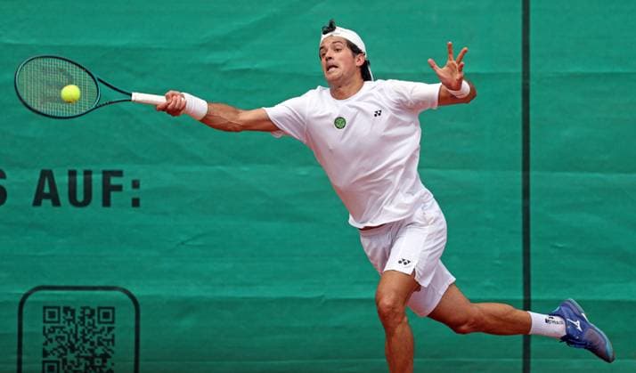 Tennis 1 Bundesliga FTC Palmengarten TC Bredeney 08 08 25, Mena, Facundo ARG Palmengarten ,