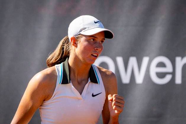 TENNIS - WTA, Tennis Damen Ladies Open Amstetten AMSTETTEN,AUSTRIA,08.AUG.25 - TENNIS - ITF World Tennis Tour, Ladies Open Amstetten. Image shows the rejoicing of Lilli Tagger (AUT).  GEPAxpictures xKevinxHackner