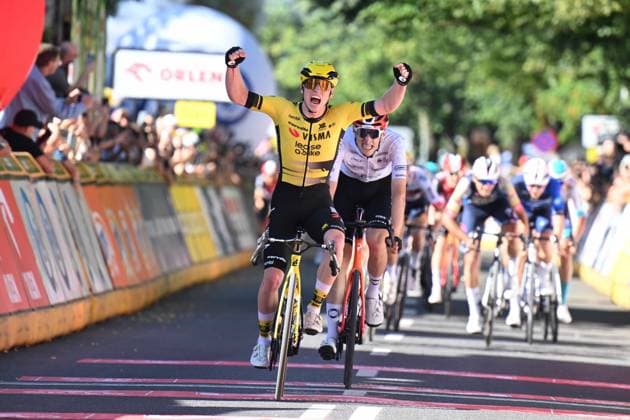 Sport Bilder des Tages 08-08-2025 Tour De Pologne; Tappa 05 Katowice - Zakopane; 2025, Visma - Lease A Bike; Brennan, Matthew; Zakopane; 