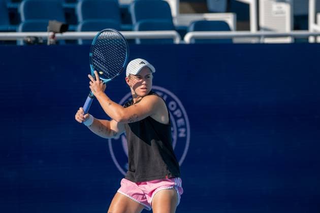 Cincinnati Open: Sonay Kartal And Caroline Garcia Practice Sonay Kartal practices with Caroline Garcia before their Round 1 match at the Cincinnati Open in Mason, Ohio, on August 8, 2025. Mason Ohio United States  Copyright: xJasonxWhitmanx originalFilename:whitman-cincinna250808_npqAw.jpg