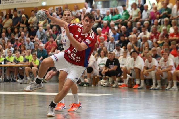 IHC 2025 HSV Hamburg vs Kolstad IL 08 08 25 Maximilian Botta Nr 19, Hamburger Sport Verein Hamburg IHC 2025 HSV Hamburg vs Kolstad IL, KGS Sporthalle on 08 08 25 Copyright: xBEAUTIFULxSPORTS MarioxM.xKobergx