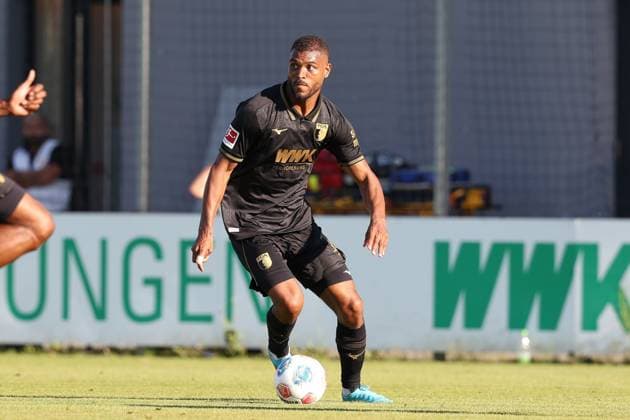 Steve Mounie 15 FC Augsbburg , FC Augsburg vs Pisa Sporting Club, Soccer, Test match, 08 08 2025 Augsburg Bayern Germany Copyright: xkolbert-press ChristianxKolbertx