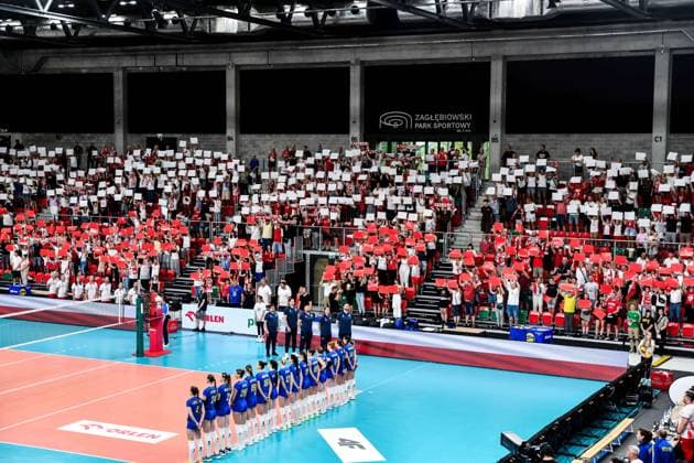 2025.08.08 Sosnowiec Siatkowka kobiet mecz towarzyski Polska - Ukraina N z Hala ZPS ArcelorMittal Park Foto Mateusz Sobczak PressFocus 2025.08.08 Sosnowiec Volleyball women friendly game Polska - Ukraina Hala ZPS ArcelorMittal Park Credit: Mateusz Sobczak PressFocus NEWSPIX.PL --- newspix.pl POLAND OUT! 