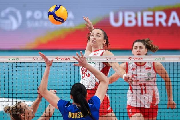 2025.08.08 Sosnowiec Siatkowka kobiet mecz towarzyski Polska - Ukraina N z Magdalena Jurczyk Svitlana Dorsman Foto Mateusz Sobczak PressFocus 2025.08.08 Sosnowiec Volleyball women friendly game Polska - Ukraina Magdalena Jurczyk Svitlana Dorsman Credit: Mateusz Sobczak PressFocus NEWSPIX.PL --- newspix.pl POLAND OUT! 