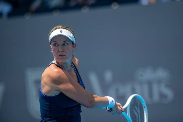 Cincinnati Open: Round 1 Match Danielle Collins V Taylor Townsend Danielle Collins is seen during the Round 1 match between Danielle Collins (USA) and Taylor Townsend (USA) at the Cincinnati Open in Mason, Ohio, on August 8, 2025. Mason Ohio United States  Copyright: xJasonxWhitmanx originalFilename:whitman-cincinna250808_npOJi.jpg
