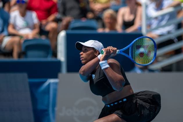Cincinnati Open: Round 1 Match Danielle Collins V Taylor Townsend Taylor Townsend is seen during the Round 1 match between Danielle Collins (USA) and Taylor Townsend (USA) at the Cincinnati Open in Mason, Ohio, on August 8, 2025. Mason Ohio United States  Copyright: xJasonxWhitmanx originalFilename:whitman-cincinna250808_np6pB.jpg